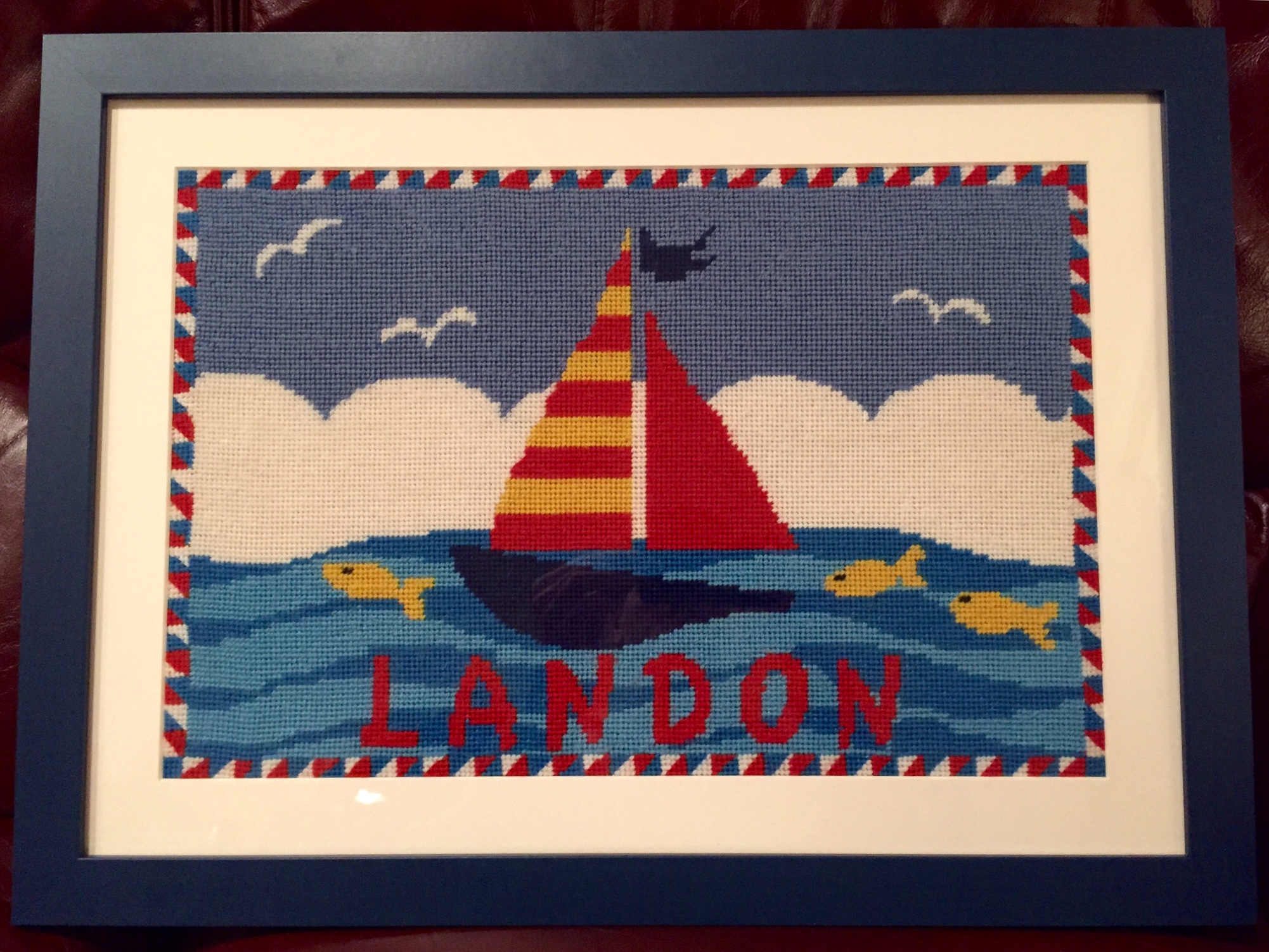sailboat needlepoint | NeedlePoint Kits and Canvas Designs