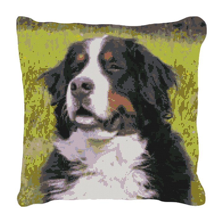 Bernese Mountain Dog Needlepoint Pillow