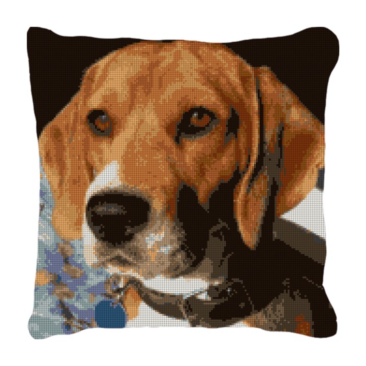 Beagle Needlepoint Pillow