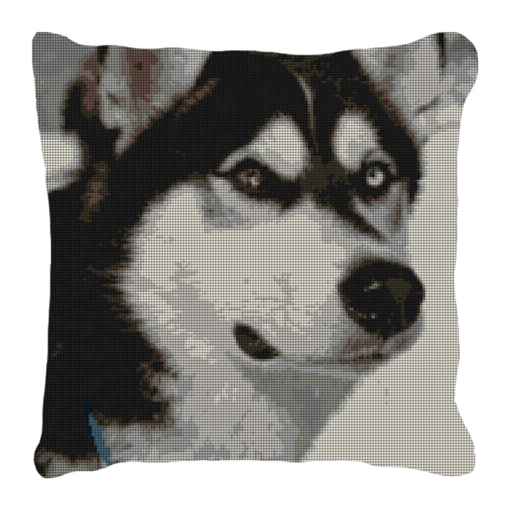 Siberian Husky Needlepoint Pillow 