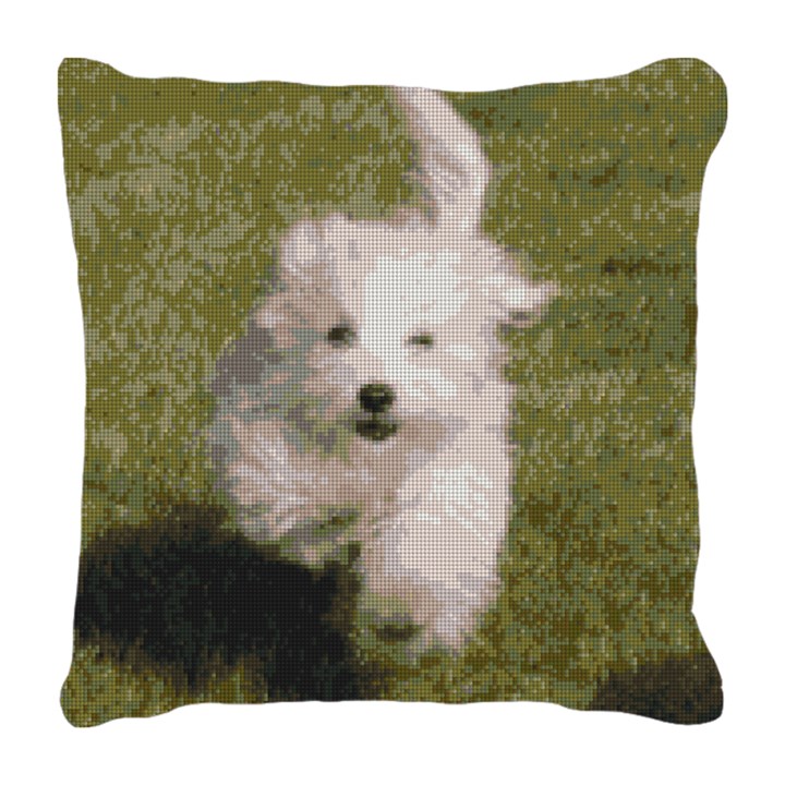 Bichon Frise Needlepoint Pillow 