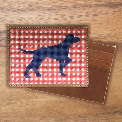 Custom Handmade Needlepoint Credit Card Wallet