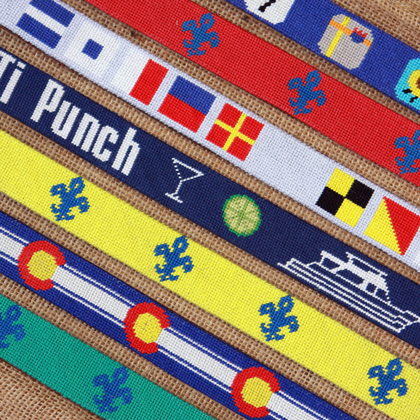 Custom Needlepoint Belt