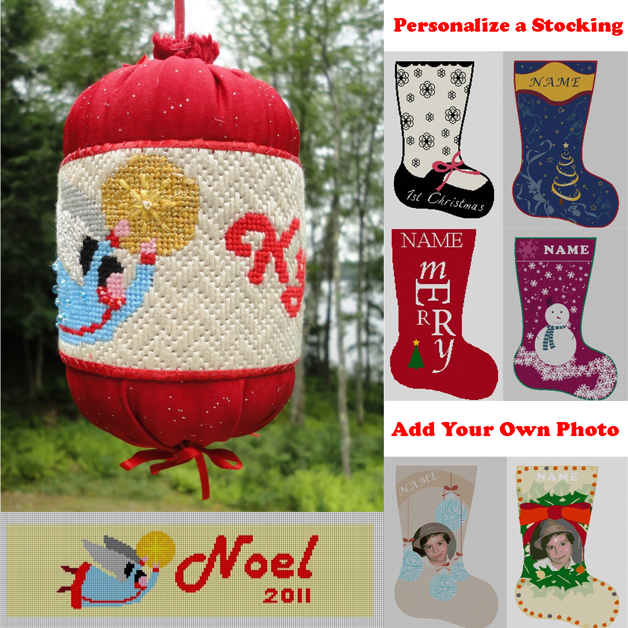 Personalized Needlepoint Christmas Stocking Shop - NeedlePoint