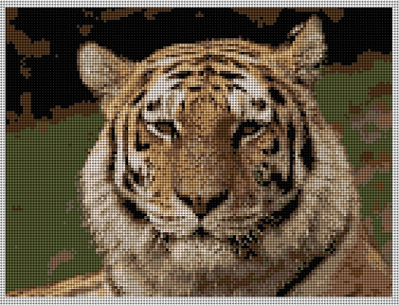 Etsy Tiger Needlepoint Preview