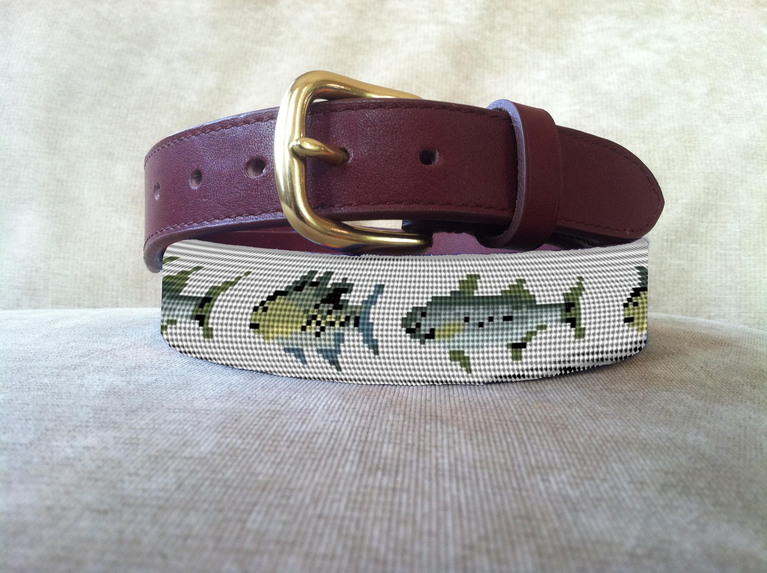 Fish Belt NeedlePoint Kits and Canvas Designs