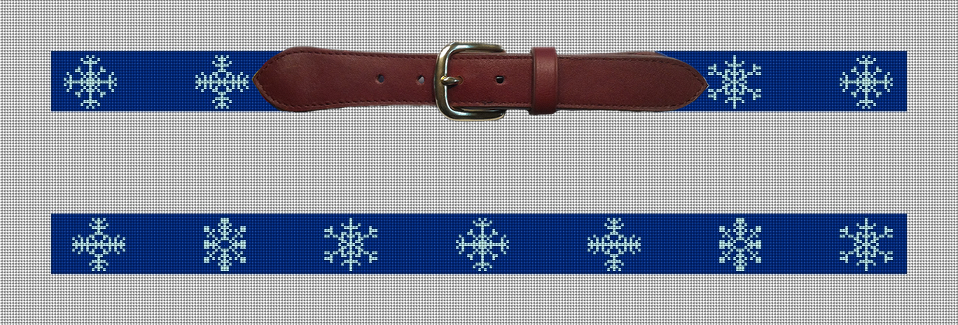 Snowflake Needlepoint Belt Preview