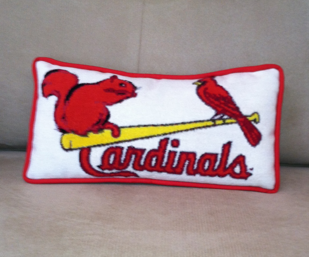 St. Louis Cardinals Needlepoint Rally Pillow NeedlePoint Kits and
