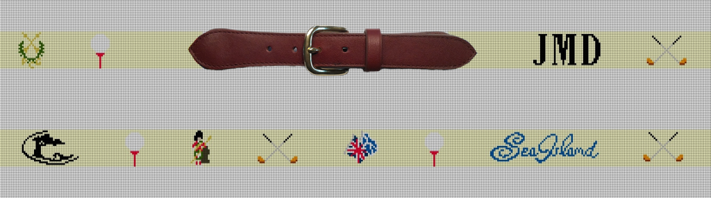 needlepoint golf belts