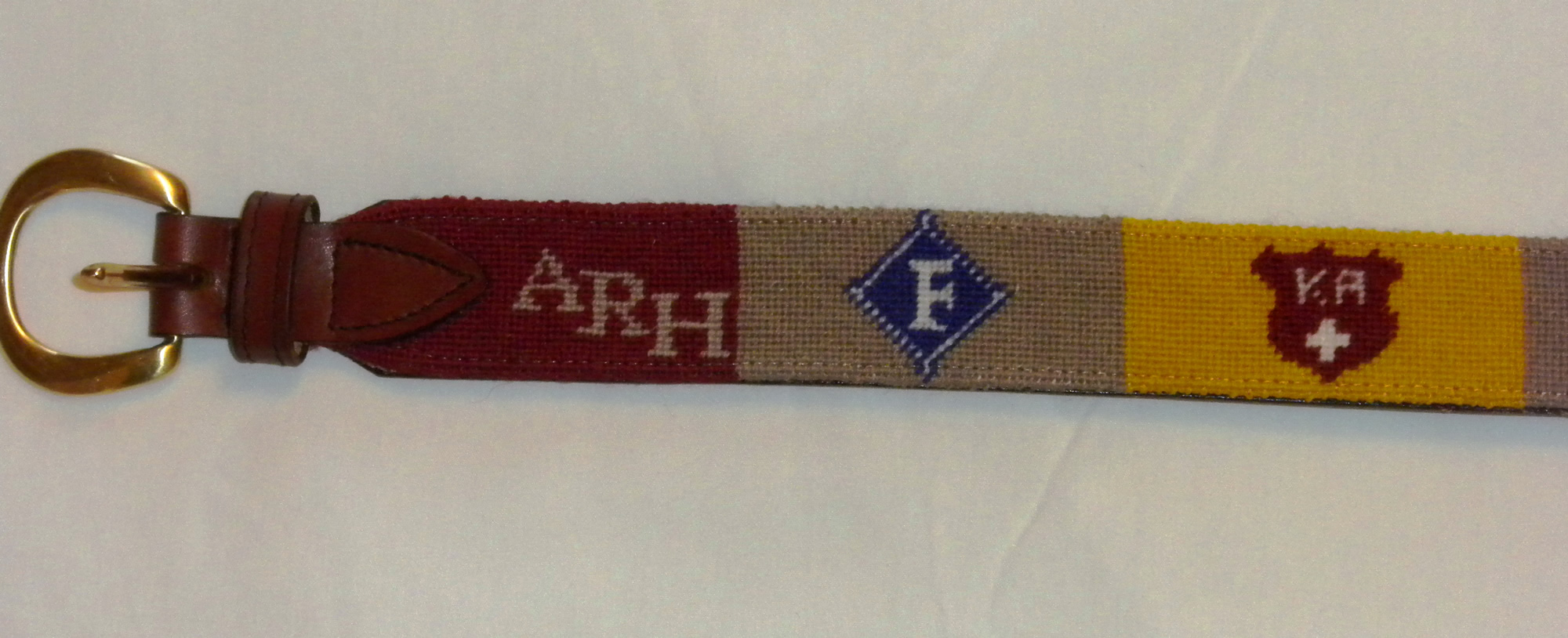 Custom Needlepoint Belt #2 stitched by Traci in New Mexico