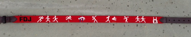 Track and Field Needlepoint Belt