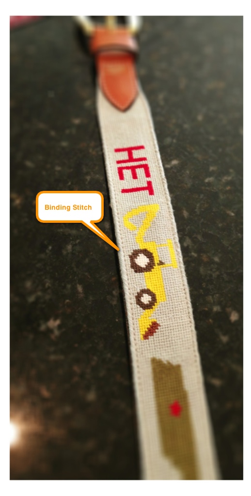 Needlepoint Belt Binding Stitch