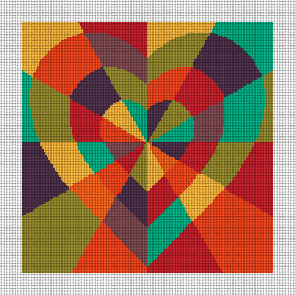 Inlaid Heart Needlepoint Preview