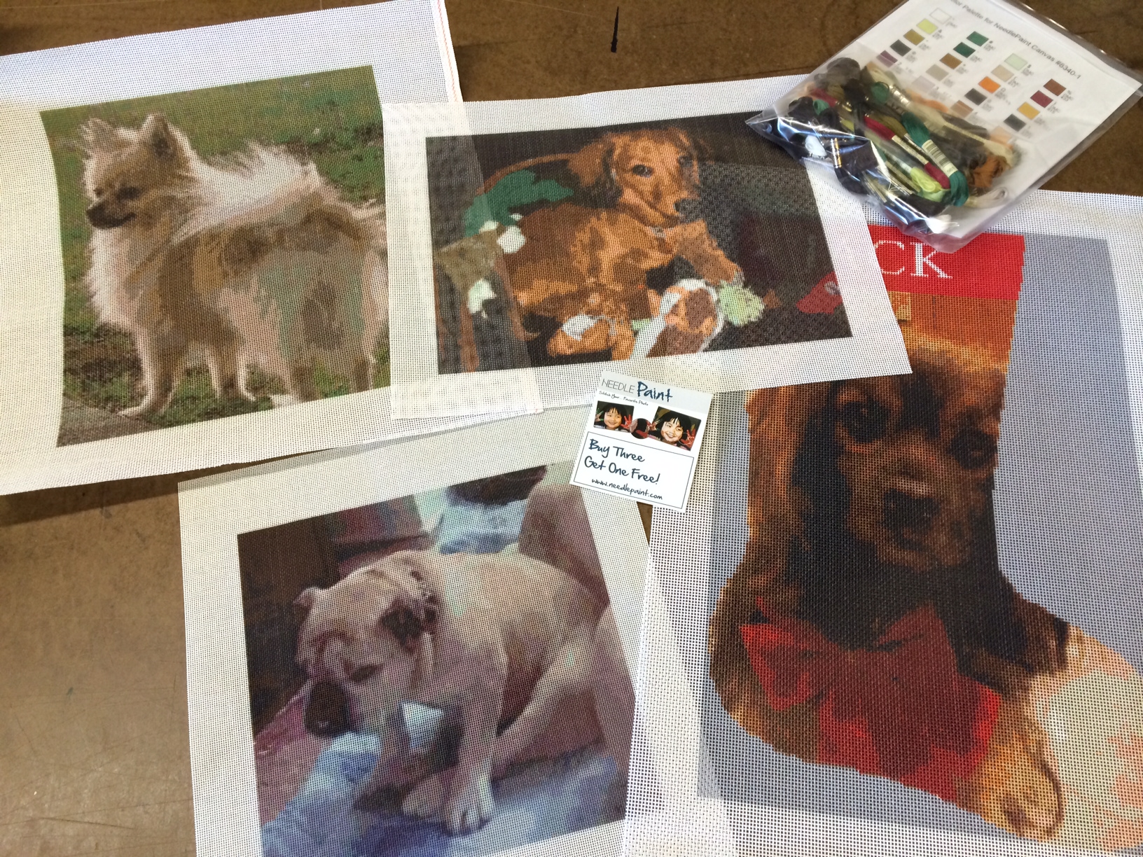 Dog Needlepoint Canvases