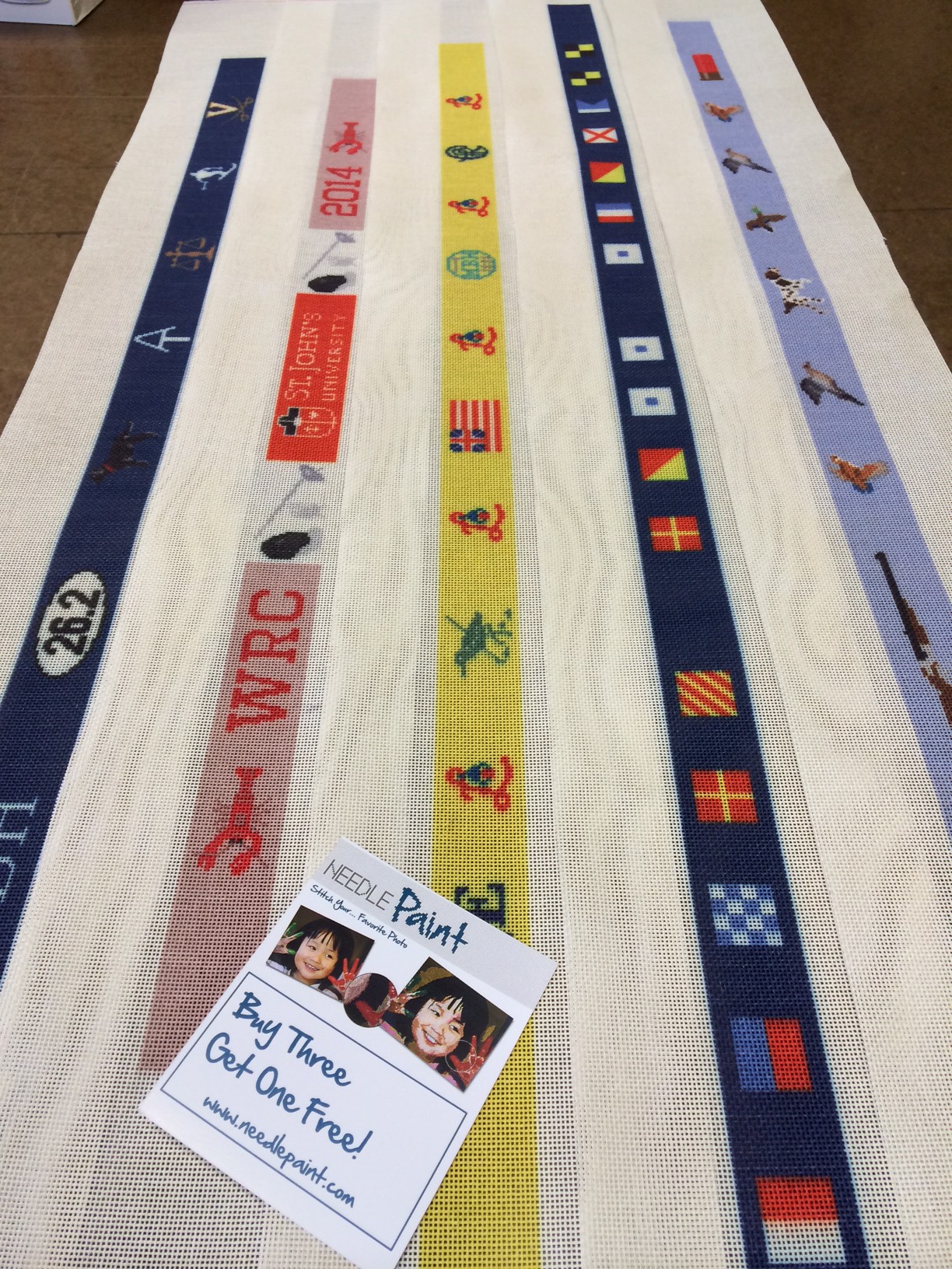 Nautical Belt and ofther fun Custom Needlepoint Belt Canvases