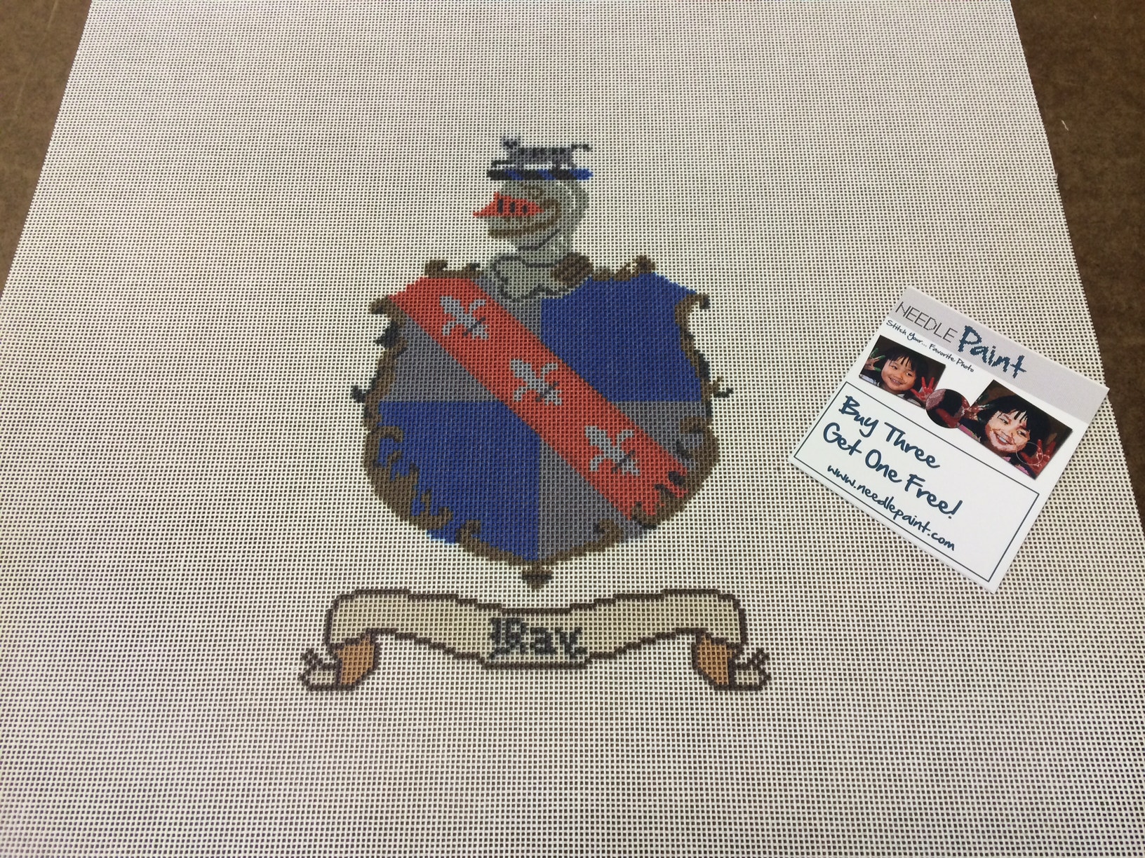 Custom Coat of Arms Needlepoint Kit