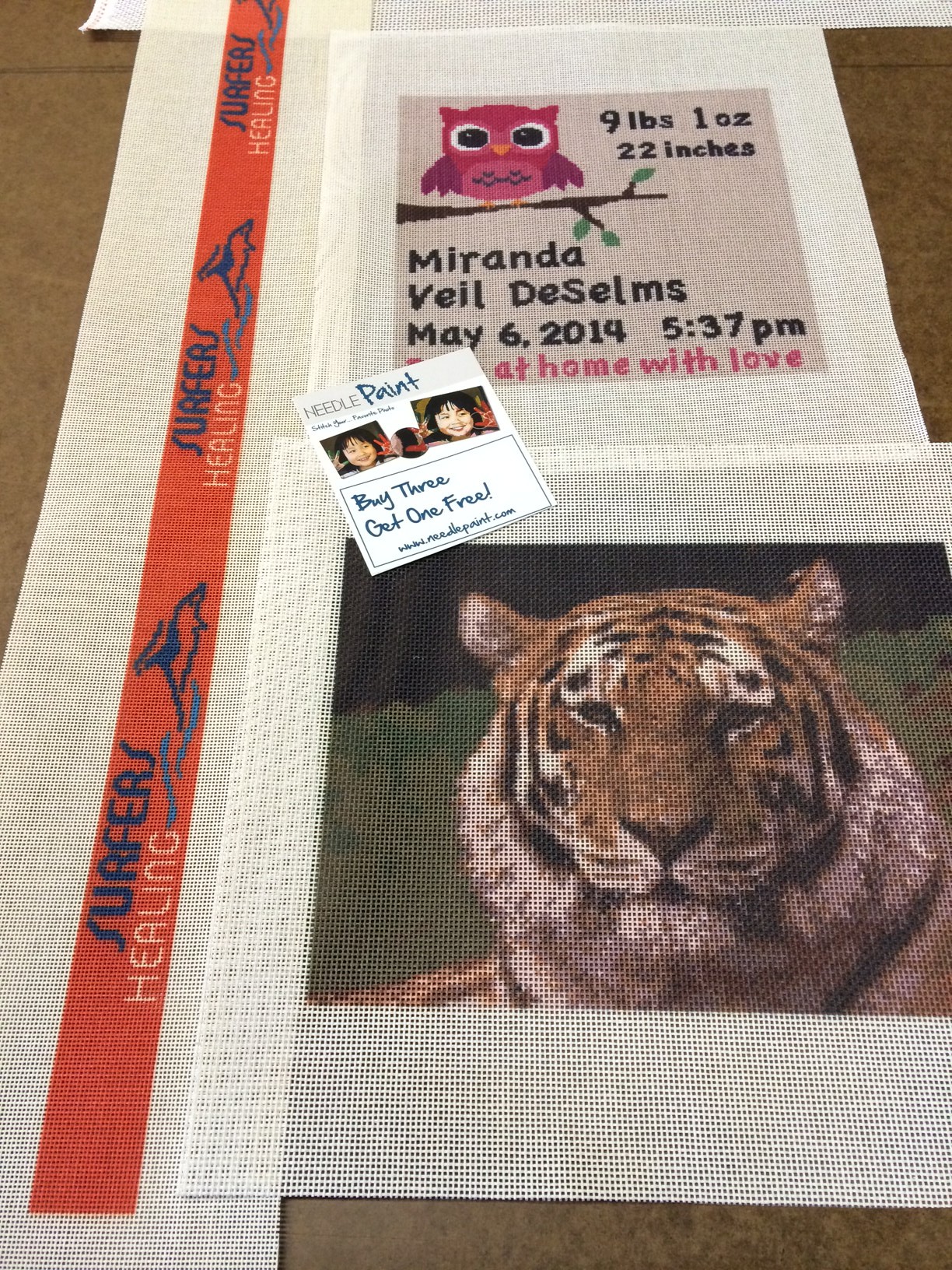 Tiger Needlepoint Kit and More