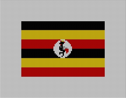 Uganda Flag Needlepoint Kit