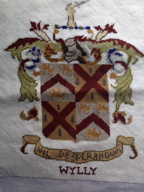 Custom Needlepoint Crest