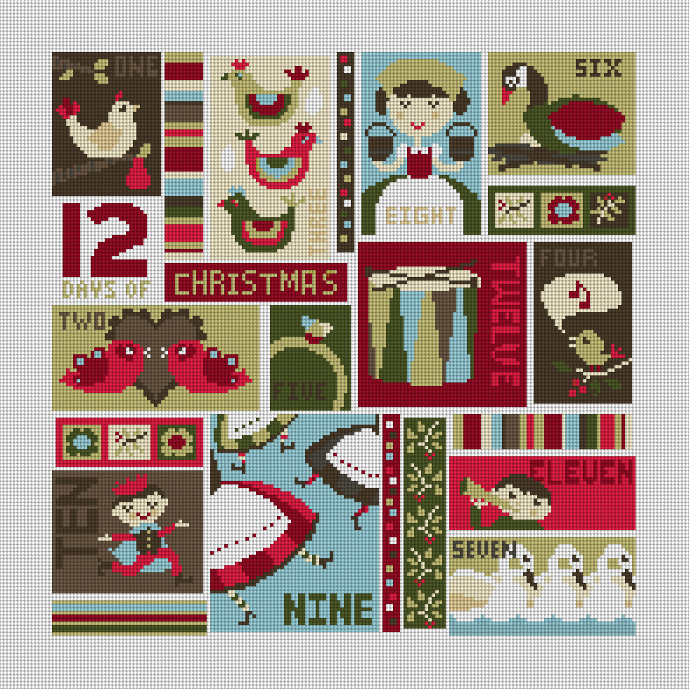 12 Days of Christmas Needlepoint Kit