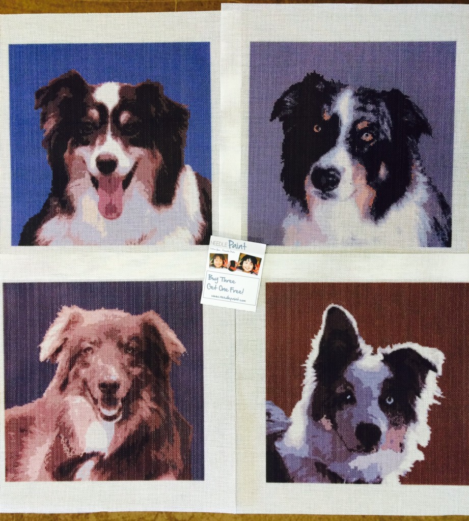 Friday Favorites Cool Dog Needlepoint Kits Needlepoint Hobby Canvases Colorful Designs