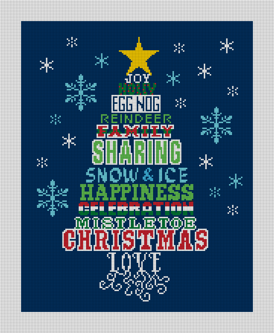 Sharing Christmas Tree Needlepoint Kit