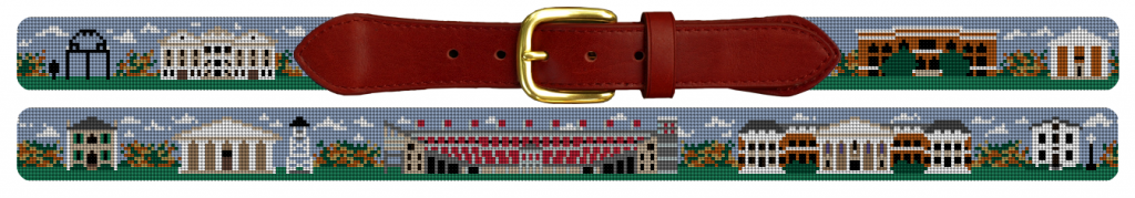 University of Georgia Needlepoint Belt and Wabash College Belt