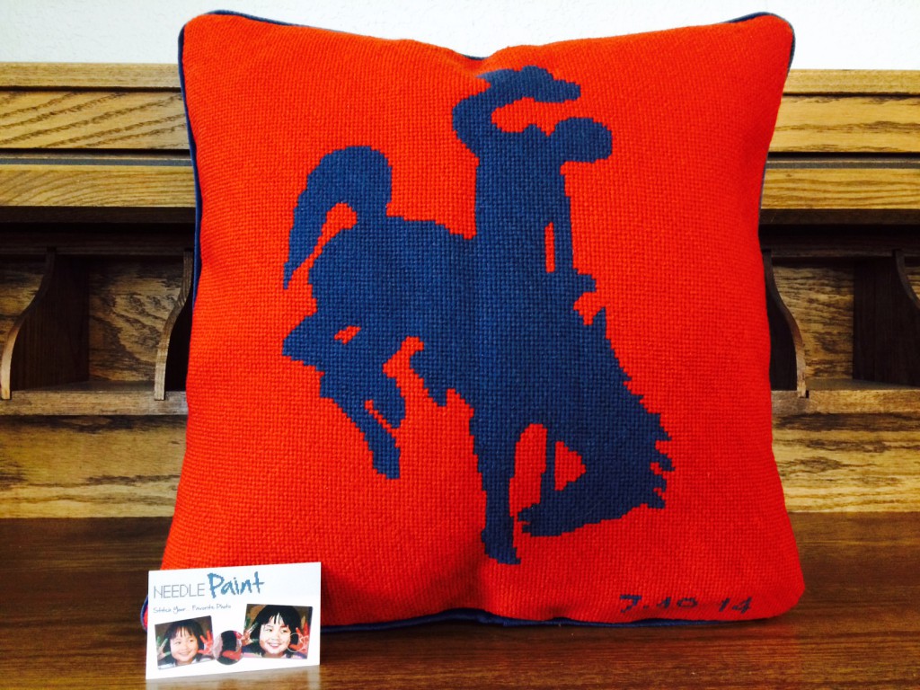 Cool Custom Needlepoint Pillows Dogs Photo Jackson Hole