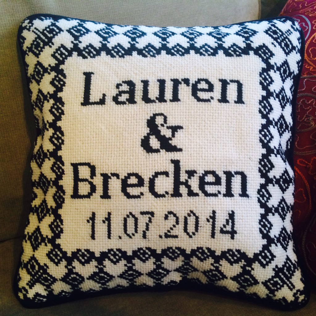 wedding pillow Archives NeedlePoint Kits and Canvas Designs