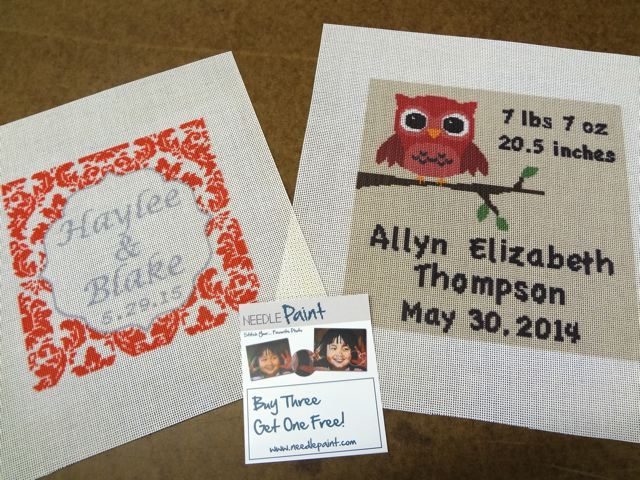 Personalized Needlepoint Canvases