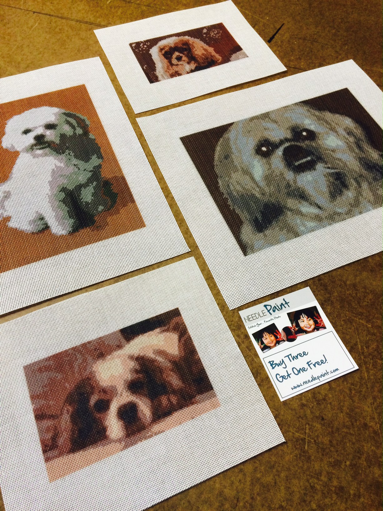 Custom Dog Needlepoint Canvases