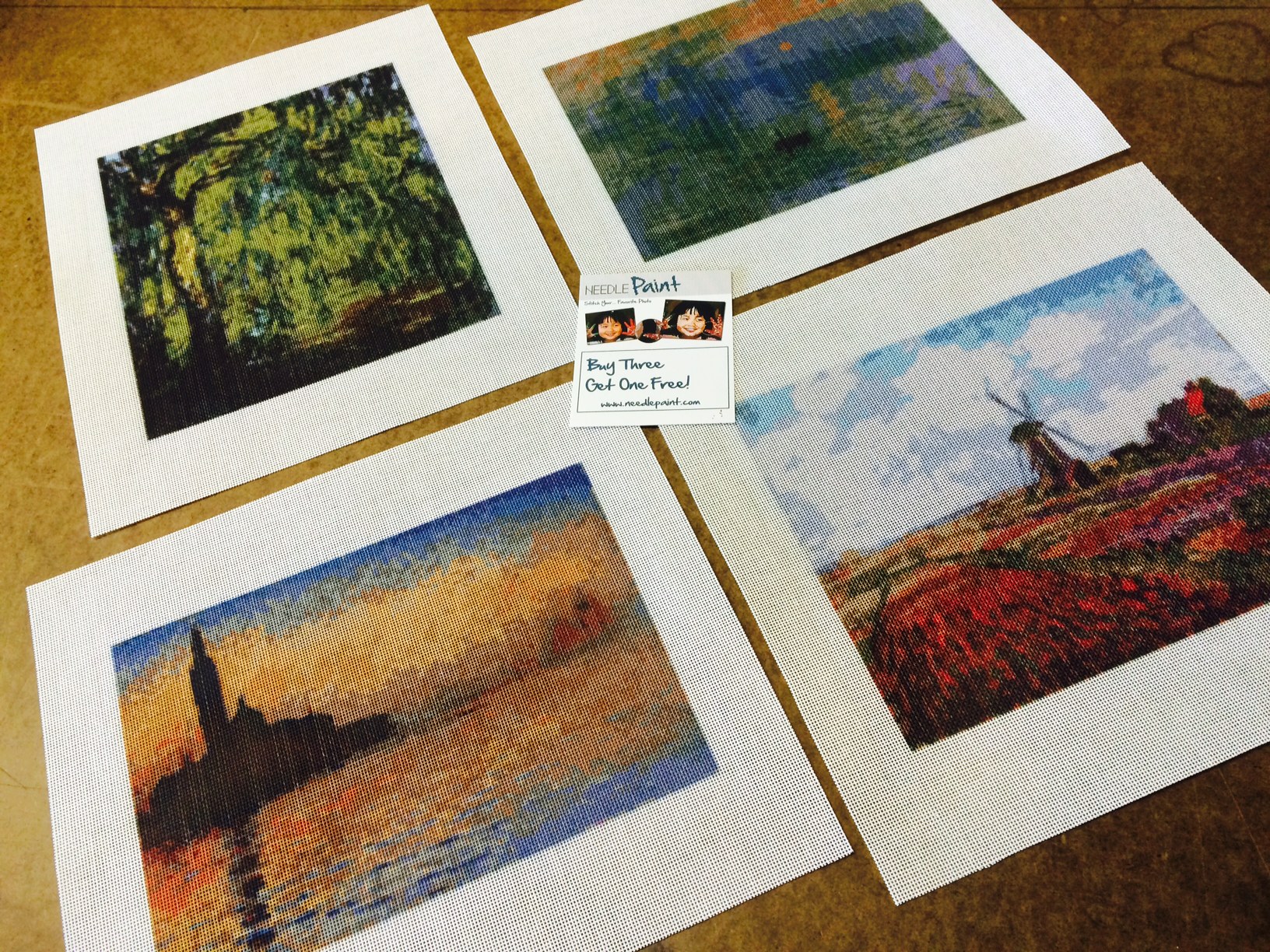 Monet Needlepoint Canvases