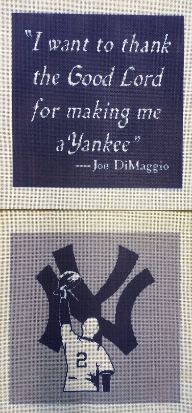 New York Yankees Custom Needlepoint Canvases