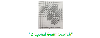 diagonol giant scotch stitch