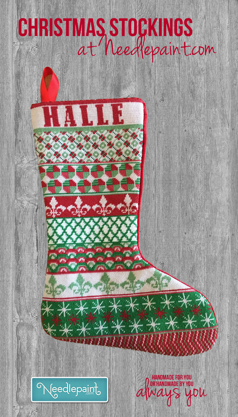 Custom Christmas Needlepoint Stockings