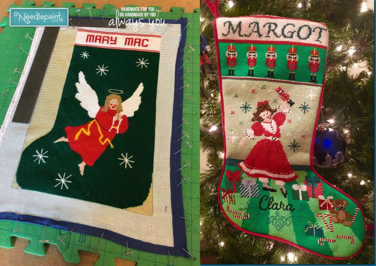 Needlepoint Pillow Finishing Stockings and Key Fobs NeedlePoint Kits