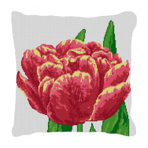 Tulip Needlepoint pillow canvas