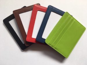 NeedlePaint self finishing card wallet colors