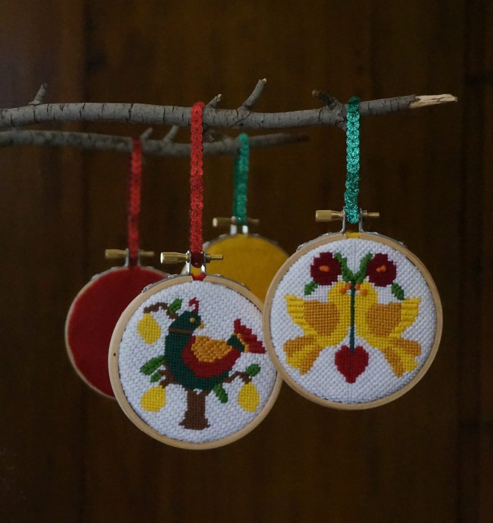 Hoop Them Up! NeedlePaint's DIY Christmas Ornaments NeedlePoint Kits and Canvas Designs