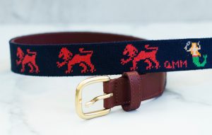 Family Crest Needlepoint Belt 2