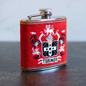 NeedlePaint family crest flask 1.4