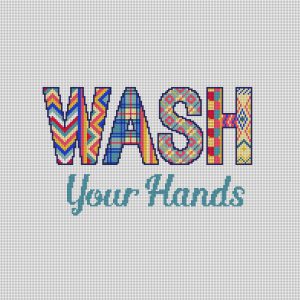 Wash Your Hands Needlepoint