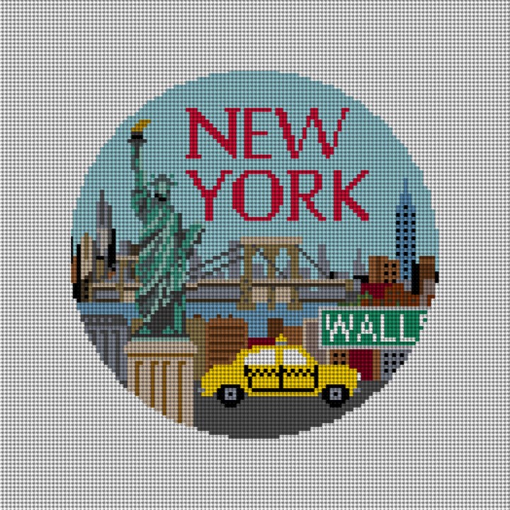 New York Needlepoint Ornament Canvas