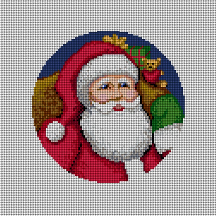 St. Nick's Delivery Needlepoint Ornament Canvas