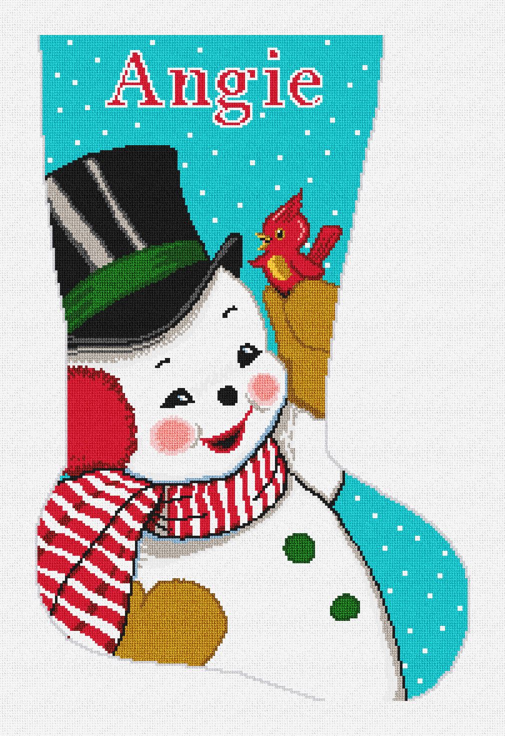 Swirling Snow Needlepoint Stocking Kit