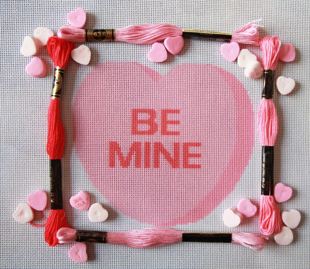 Sweet Valentine Needlepoint Details!