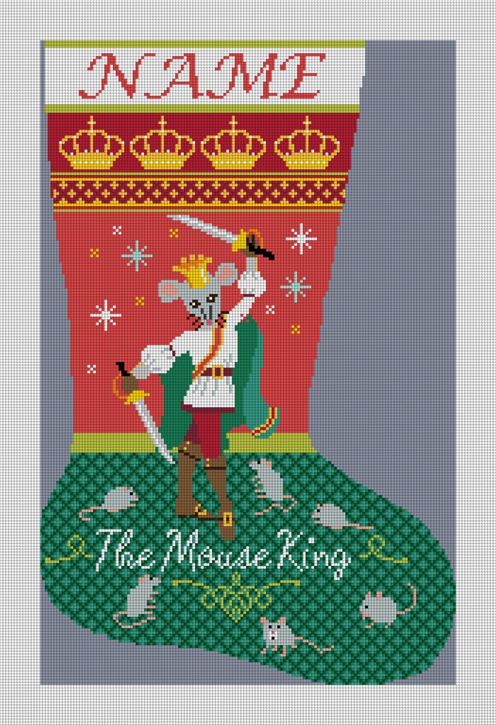 Nutcracker's Mouse King Needlepoint Stocking Kit NeedlePaint