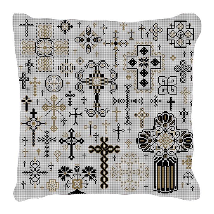 Ornate Crosses Needlepoint Pillow Needlepaint